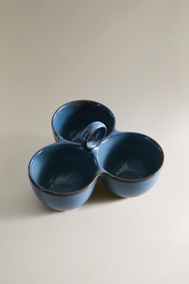 TRIPLE SNACK BOWL - Blue by Zara - Image 1