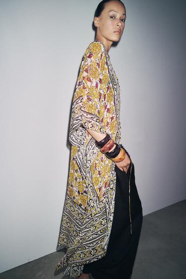 ZW COLLECTION PRINTED KAFTAN DRESS - Multicoloured by Zara - Image 1