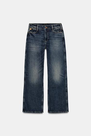 Zara Z1975 MID-RISE STRAIGHT LEG JEANS - Blue