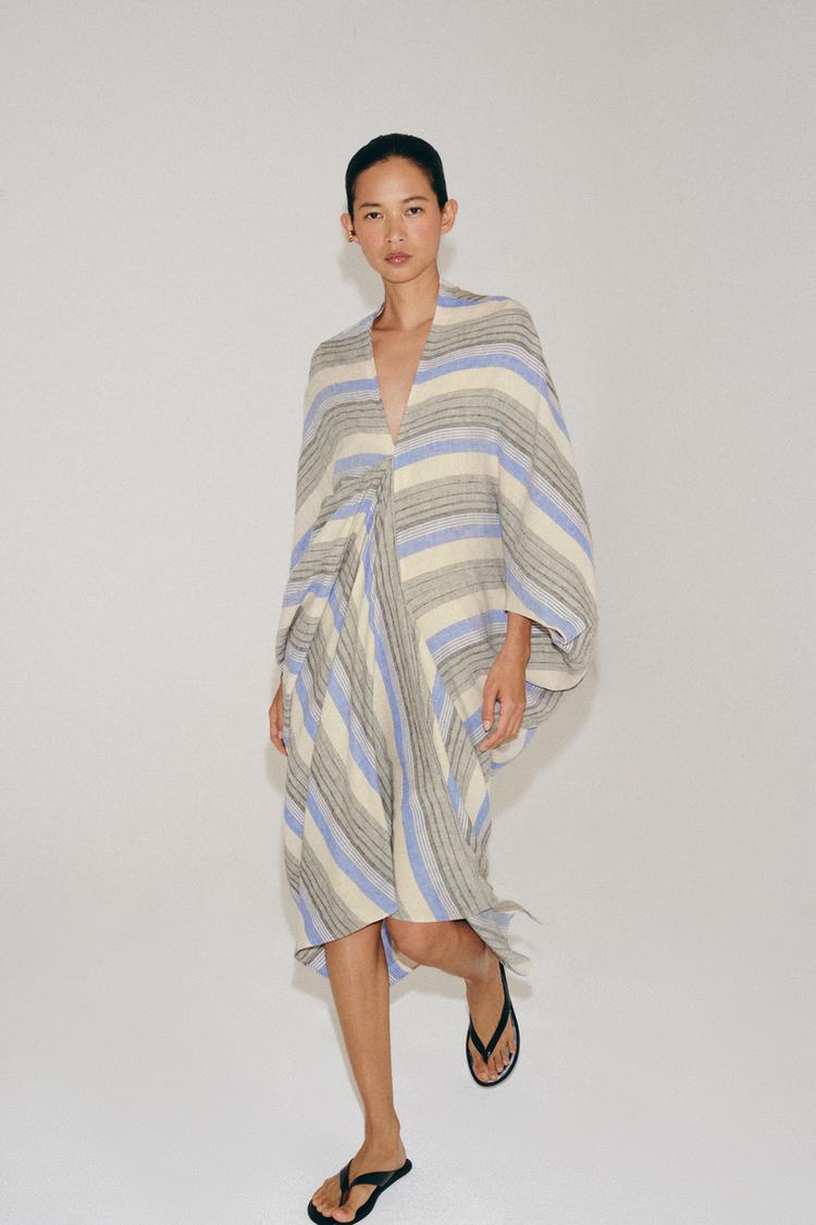 ZW COLLECTION STRIPED LINEN BLEND TUNIC