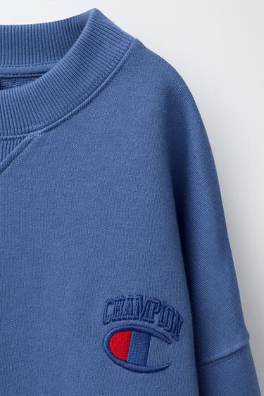 SWEAT BRODÉ CHAMPION ® X ZARA - Bleu roi de Zara - Image 2