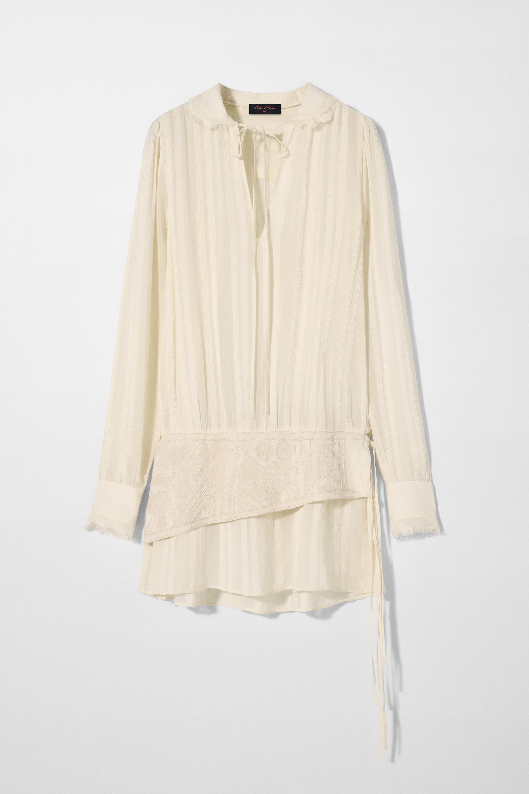 ROBE CEINTURE LARGE BRODERIES KATE MOSS X ZARA