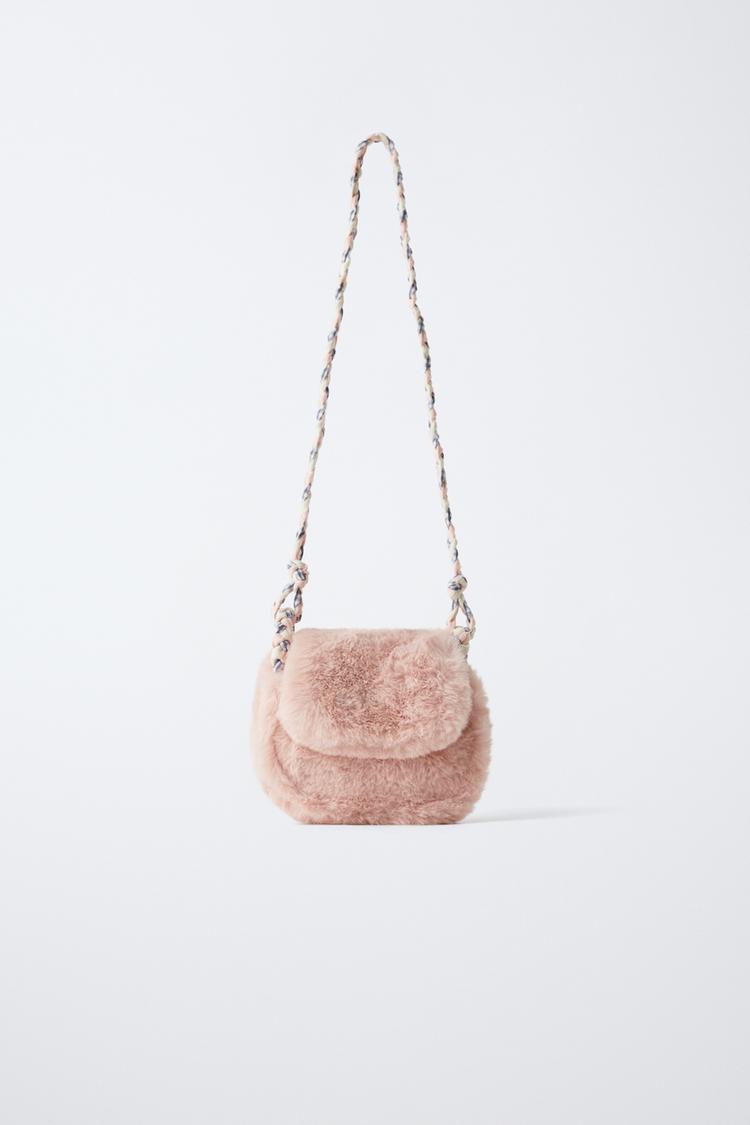 ソフトリアルファークロスボディバッグ - ピンク | ZARA Japan / 日本
