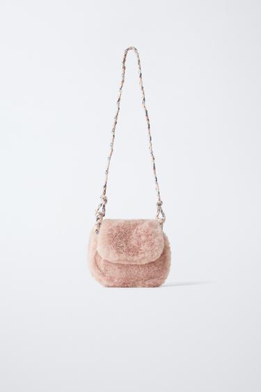 SOFT SHEEPSKIN CROSSBODY BAG - Pink by Zara - Image 0