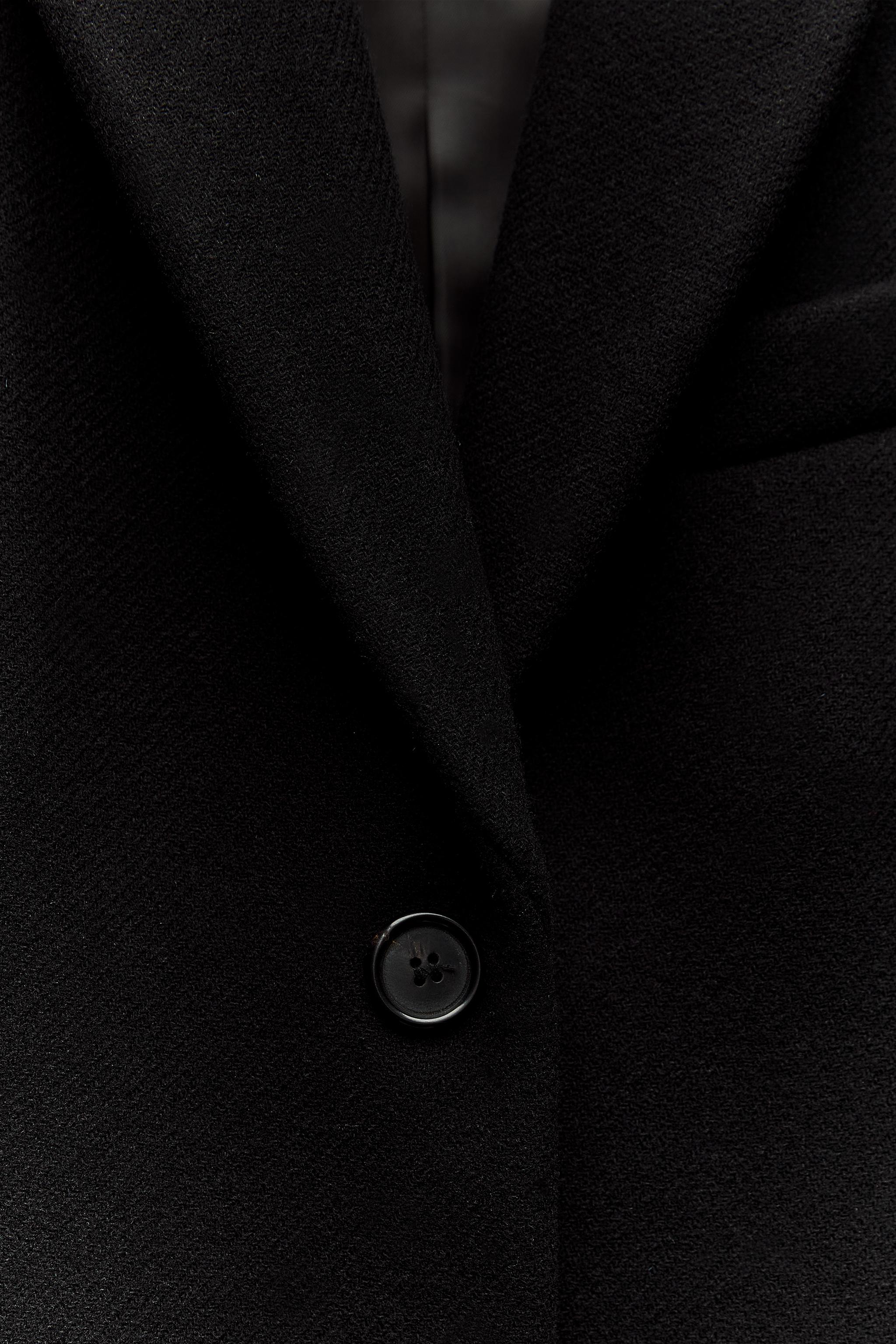 WOOL MENSWEAR-STYLE COAT ZW COLLECTION - Black | ZARA Canada