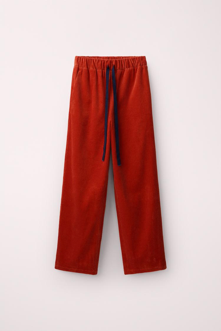 Pantalón pana lazada contraste created by caramel london x zara