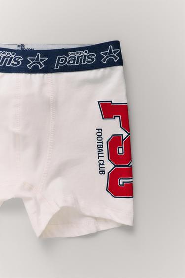 2ER-PACK BOXERSHORTS PSG ® – 6–14 JAHRE - Marineblau / Weiß von Zara