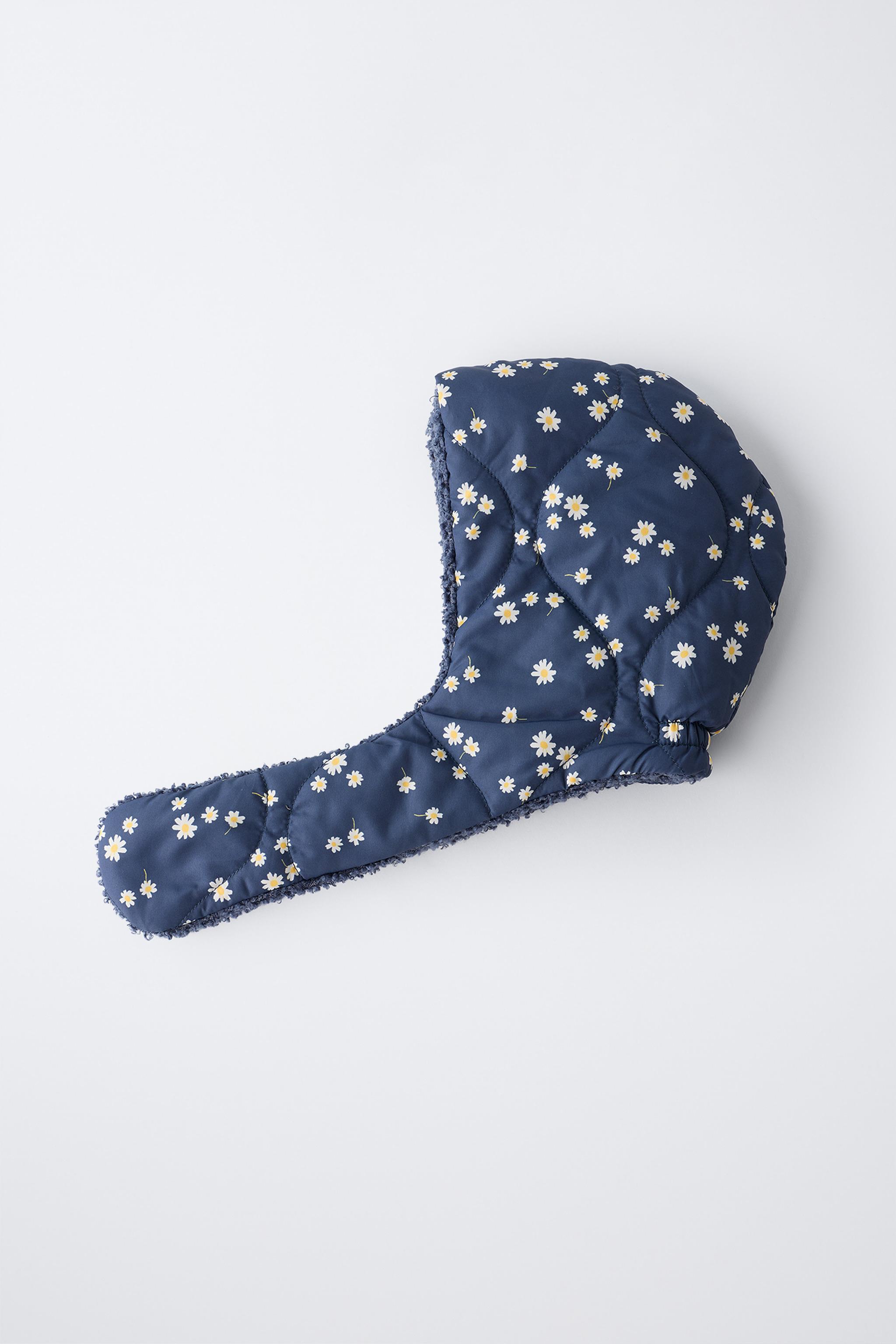 DAISY PRINT QUILTED HOOD