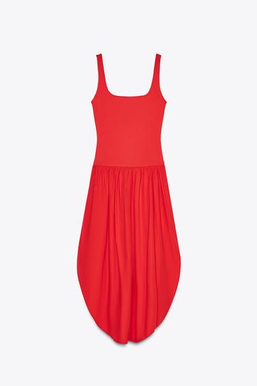 MIDI DRESS - Red by Zara - Image 6