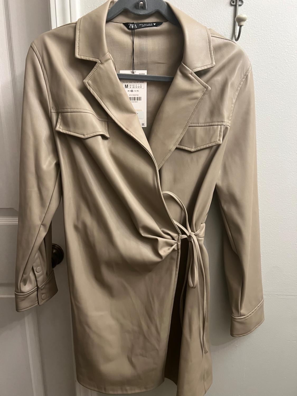 FAUX LEATHER DRESS