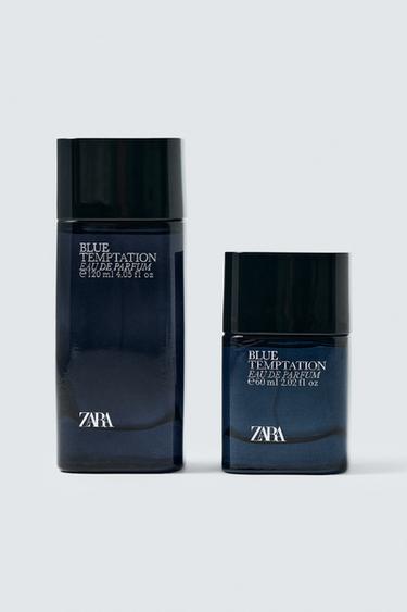 BLUE TEMPTATION EDP SET 120 ML / 4.05 oz + 60 ML / 2.03 oz - TINTED LEATHER by Zara