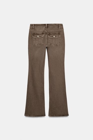 JEAN TRF BOOTCUT TAILLE BASSE - Marron de Zara - Image 7