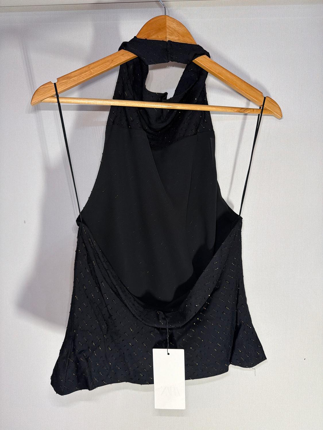 METALLIC THREAD HALTER TOP - Image 3