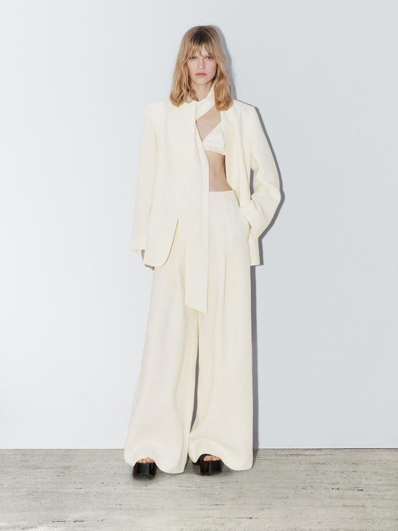 Wide-leg linen trousers - STUDIO