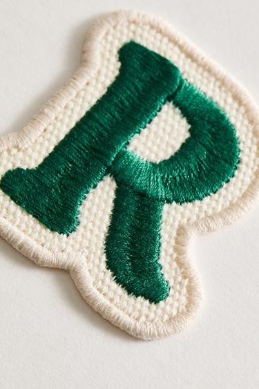 THERMO-ADHESIVE LETTER R PATCH - Blue by Zara - Image 2