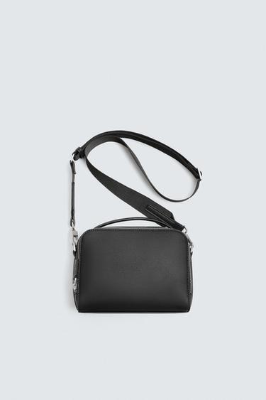 TEXTURED CROSSBODY BAG - Black by Zara
