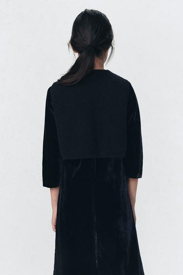 FAUX-COL EN MAILLE LAINE SOSHIOTSUKI x ZARA - Bleu de Zara - Image 1