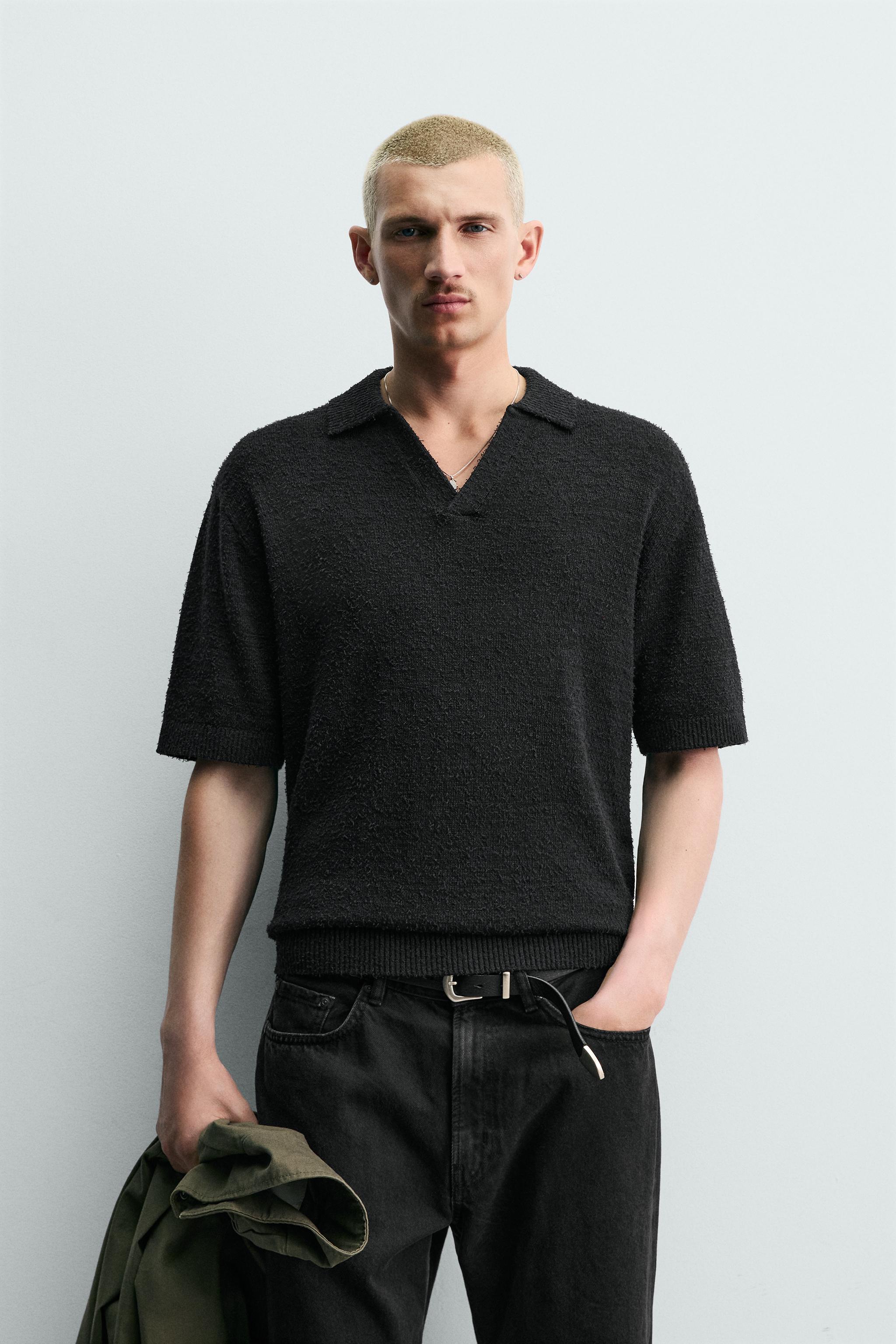 POLO EN MAILLE TEXTURÉE RELAXED FIT