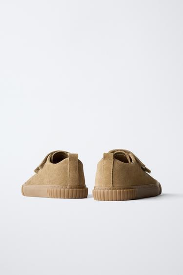 BAREFOOT SPLIT SUEDE PLIMSOLLS - Beige by Zara - Image 6