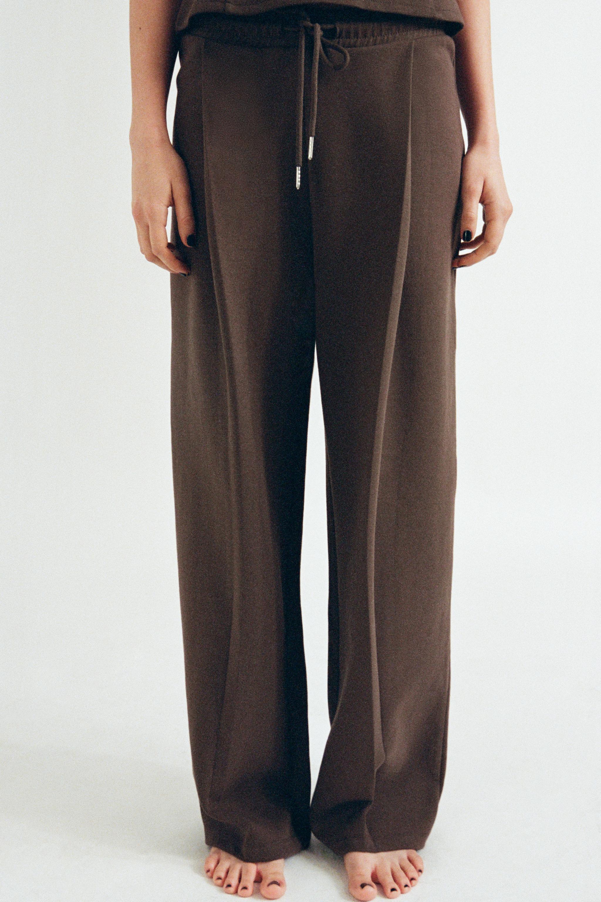 【ZARA】インターロックパンツ ダークグレー | 8417/301/922 ZARA】インターロックパンツ ダークグレー | 8417/301/922 (ZARA
