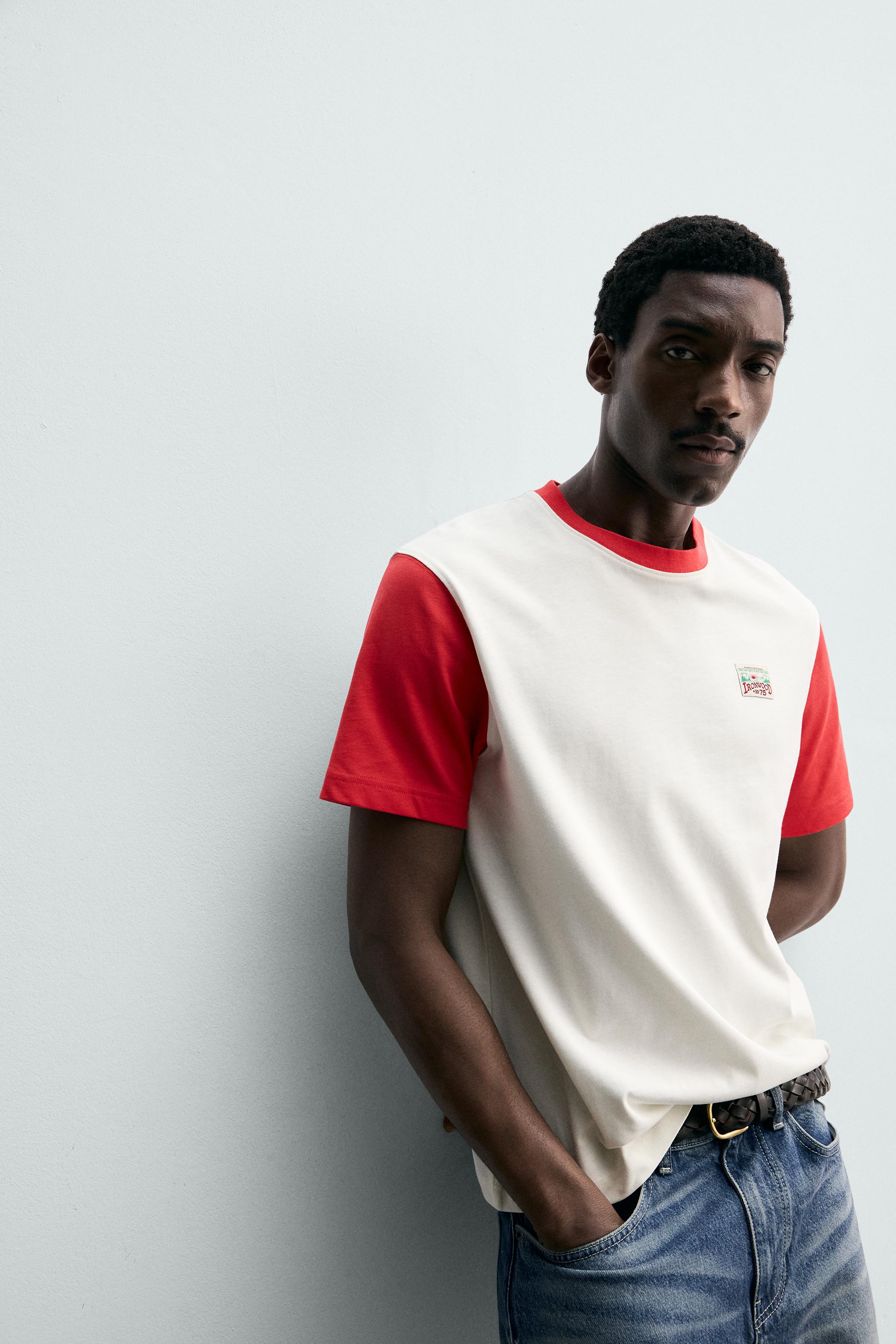 T-SHIRT COLOR BLOCK À PIÈCE BIMATIÈRE