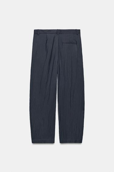 PANTALON FLUIDE À PINCES ZW COLLECTION - Gris foncé de Zara - Image 7