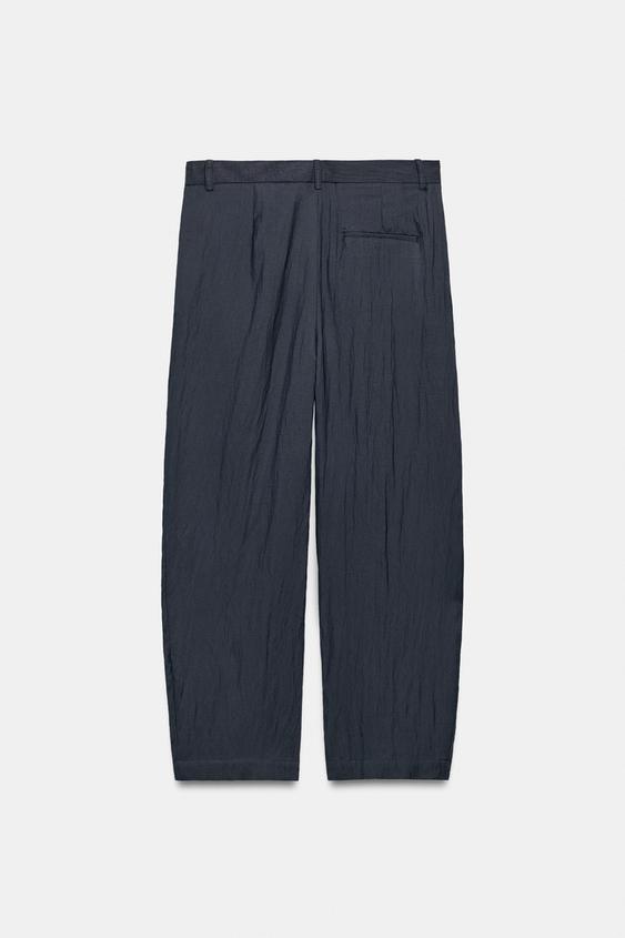 PANTALON FLUIDE À PINCES ZW COLLECTION - Gris foncé de Zara - Image 7