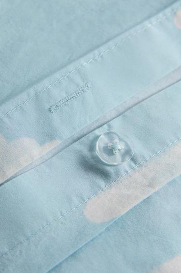 CHILDREN’S CLOUD PRINT DUVET COVER - Light blue by Zara - Image 3