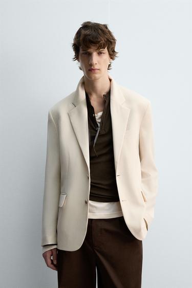 BLAZER RELAXED FIT LIMITED EDITION - Ecru by Zara