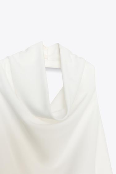 ROBE LONGUE HALTER DOS NU - Blanc de Zara - Image 6