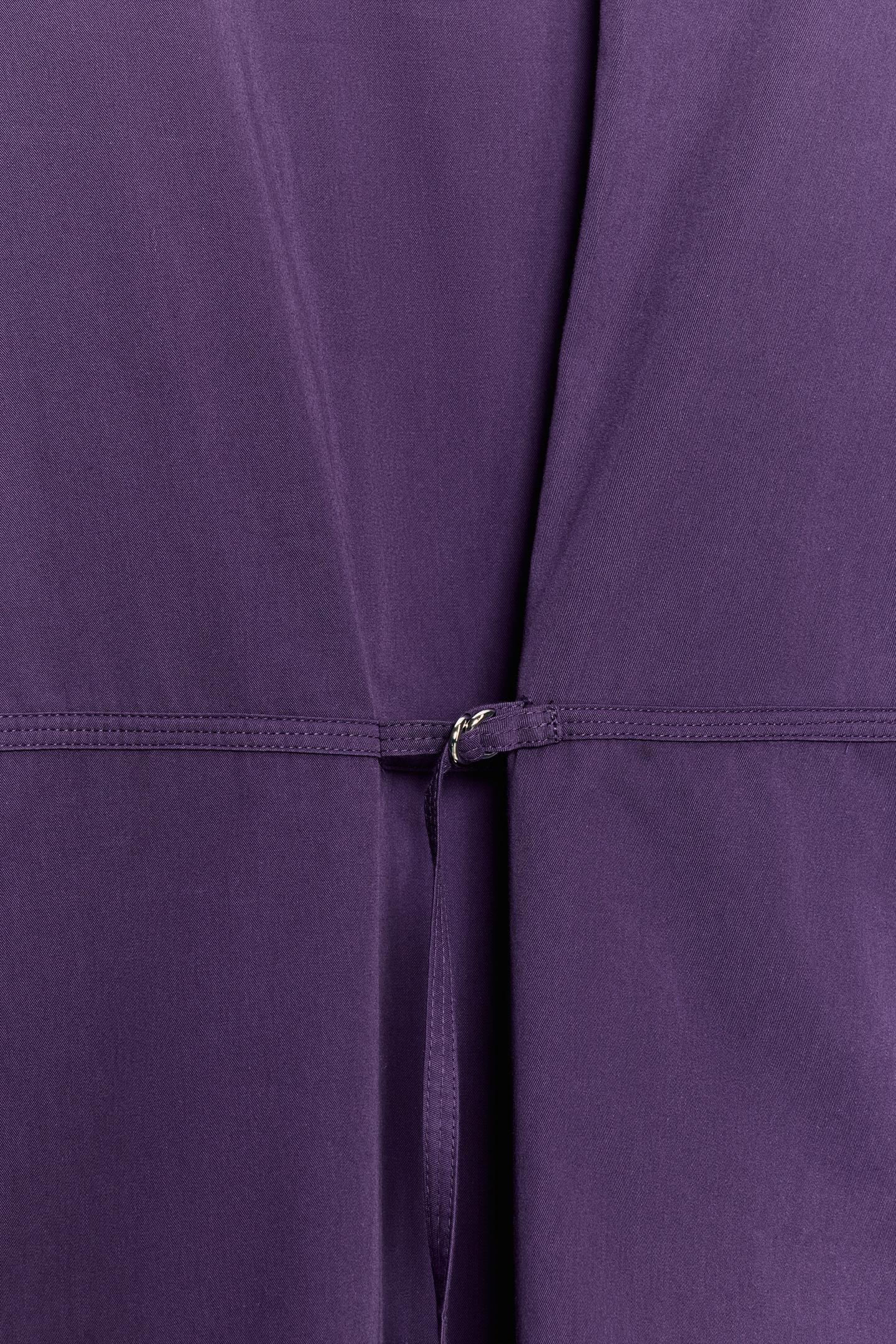 Женская рубашка Zara Oversized with Back Buckle, цвет: Фиолетовый — фото 5