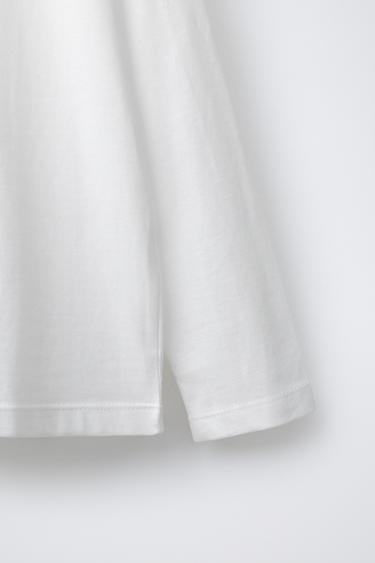 T-SHIRT BASIQUE - Blanc de Zara - Image 3