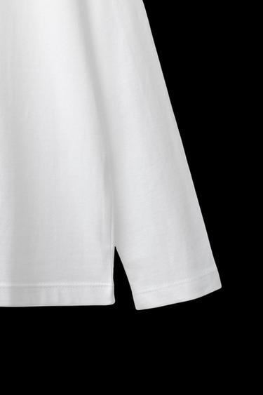 Zara BASIC MEDIUM WEIGHT T-SHIRT - White