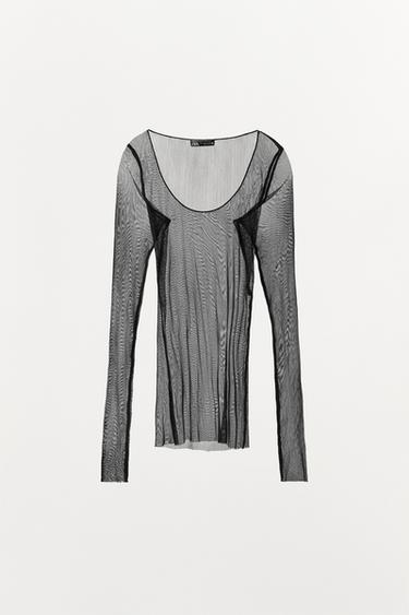 MAGLIETTA SETA 100% - Nero di Zara