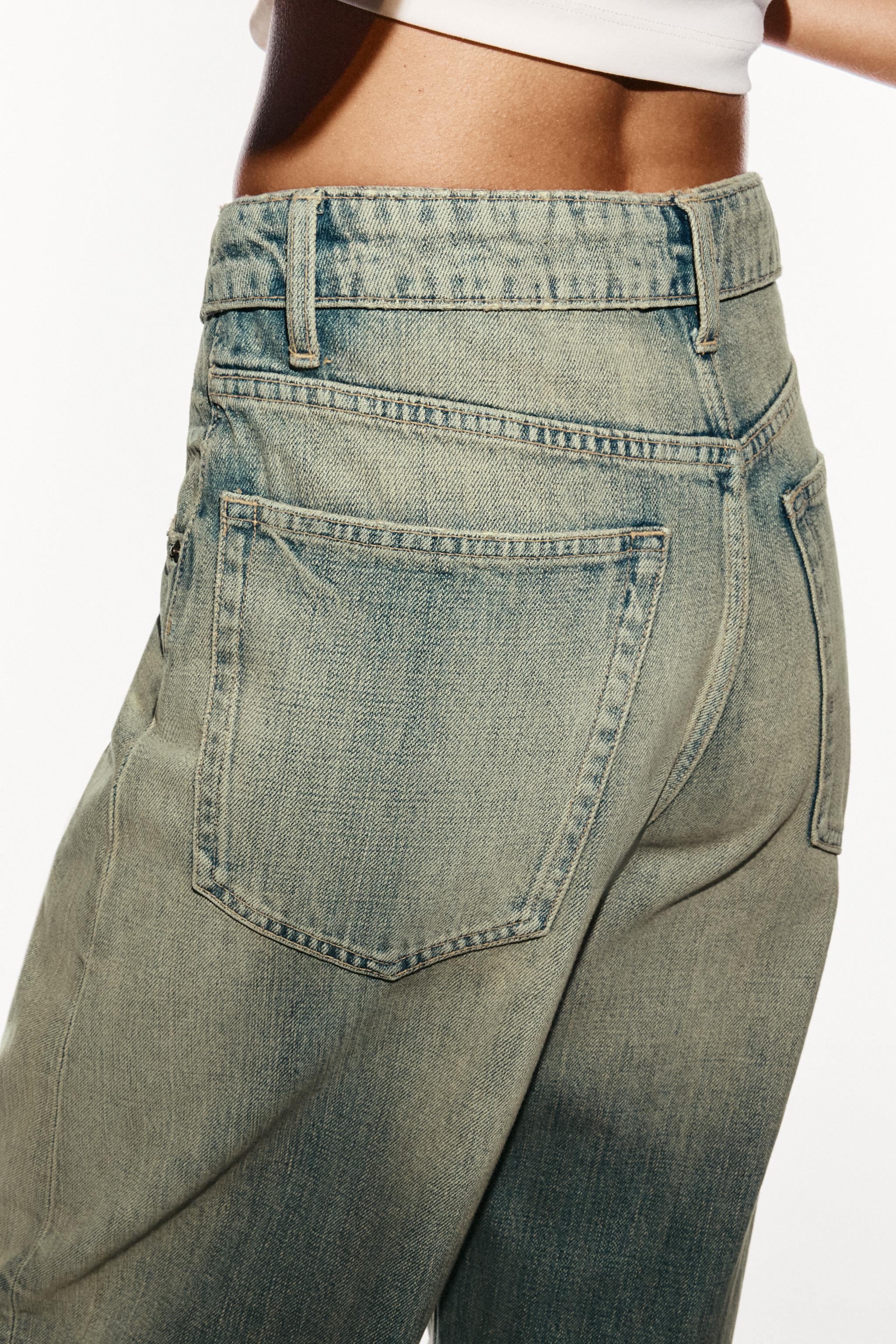TRF MID-RISE FOLDED WAIST JEANS