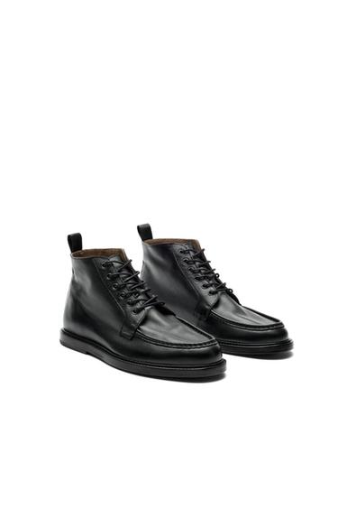 Soft leather lace-up ankle boot - LIMITED EDITION — Black 2