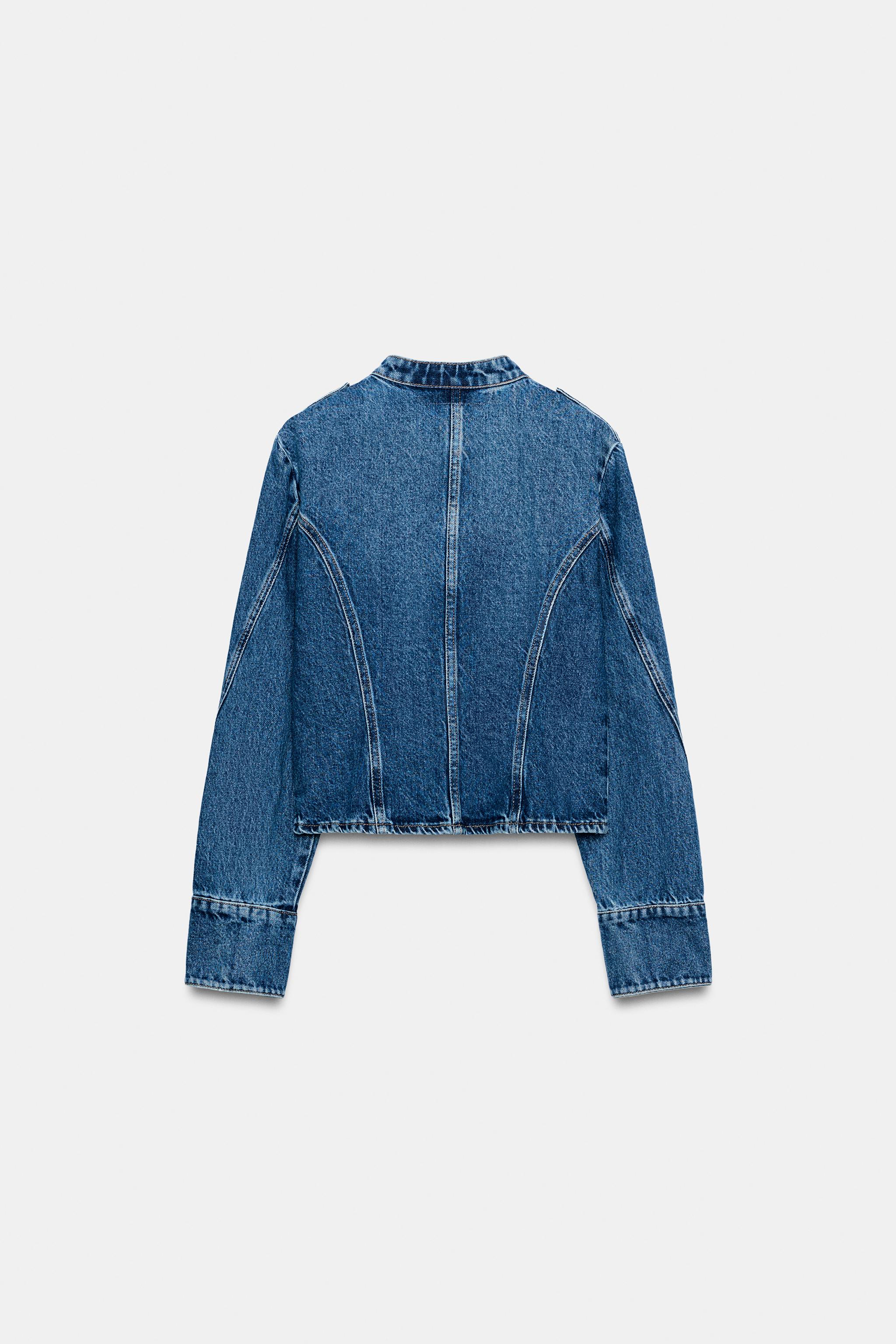 VESTE EN DENIM Z1975 À BOUTONS DORÉS