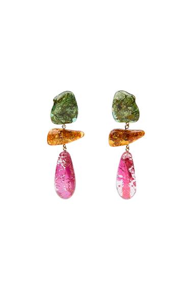 TRIPLE RESIN EARRINGS