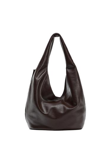 MAXI BUCKET BAG WITH SIDE ZIP
