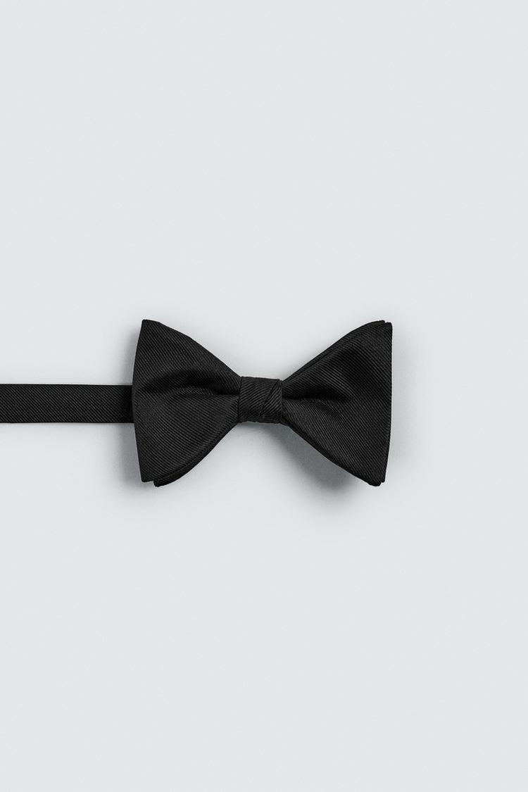 ZARA WIDE 100% SILK BOW TIE