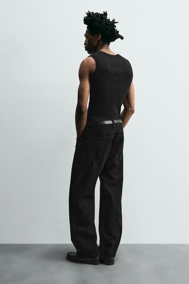 JEAN COUPE AMPLE - Noir de Zara - Image 2