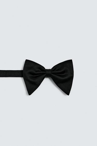SILK BOW TIE - Black by Zara