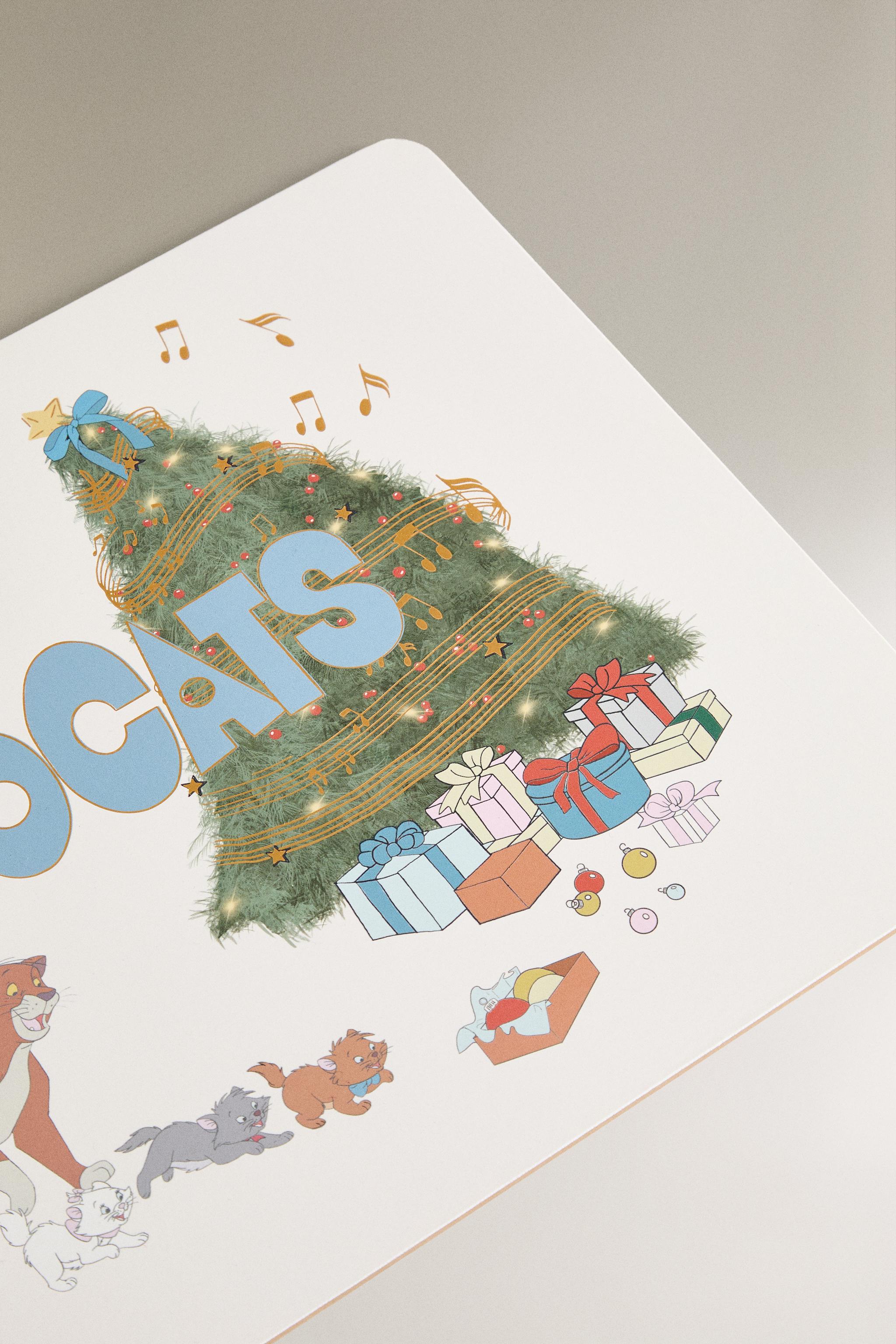 CHILDREN'S CHRISTMAS PLACEMAT THE ARISTOCATS ©DISNEY