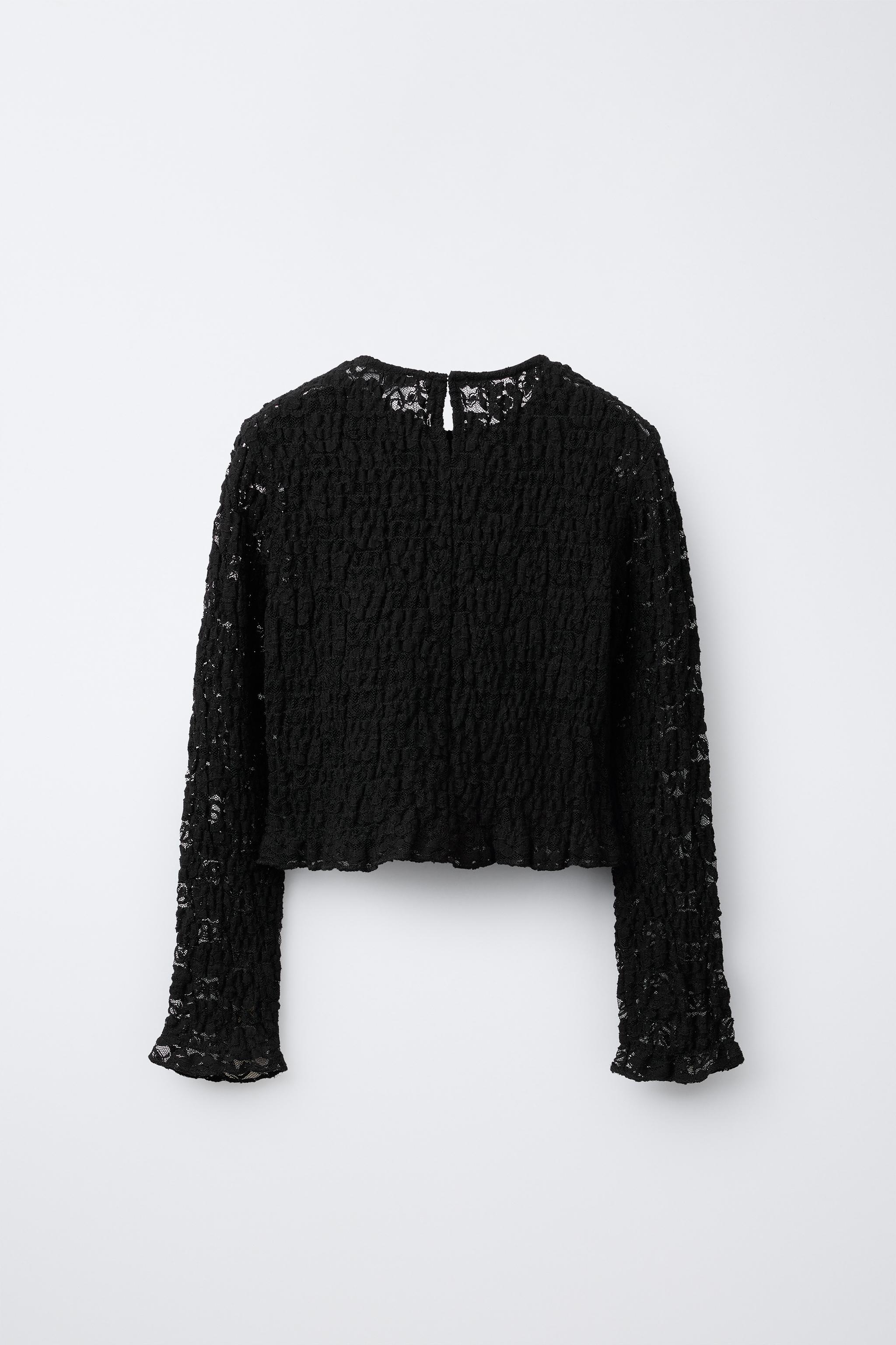 Haut Noir Zara Top En Dentelle Bretelles Haut Bustier Noir Femme