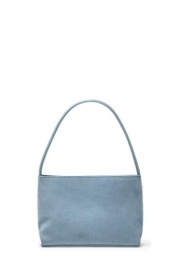 Bolso de hombro piel serraje - guepardo de Zara