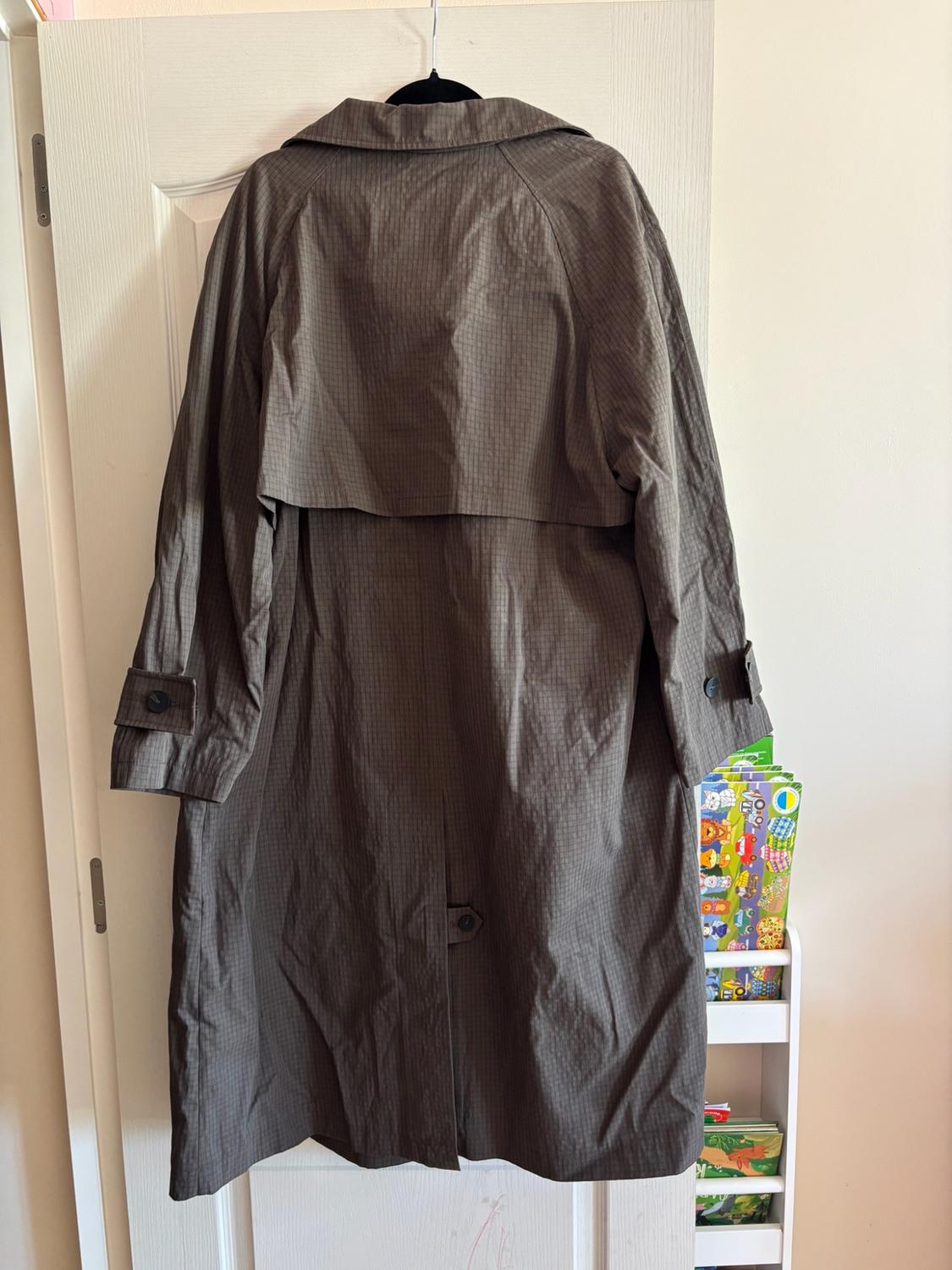 ZW COLLECTION OVERSIZE CHECK TRENCH COAT - Image 6