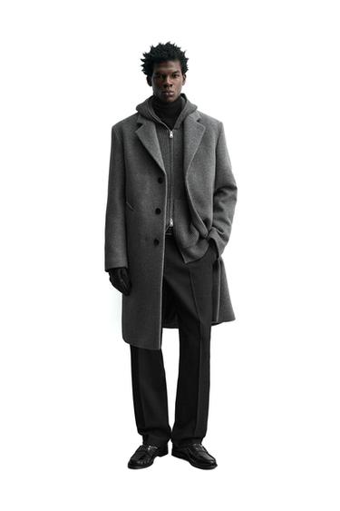 MANTECO® WOOL BLEND COAT - Grey by Zara