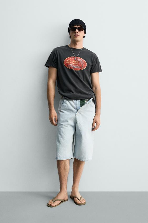 WASHED PRINT RELAXED FIT T-SHIRT from Zara - $45.90