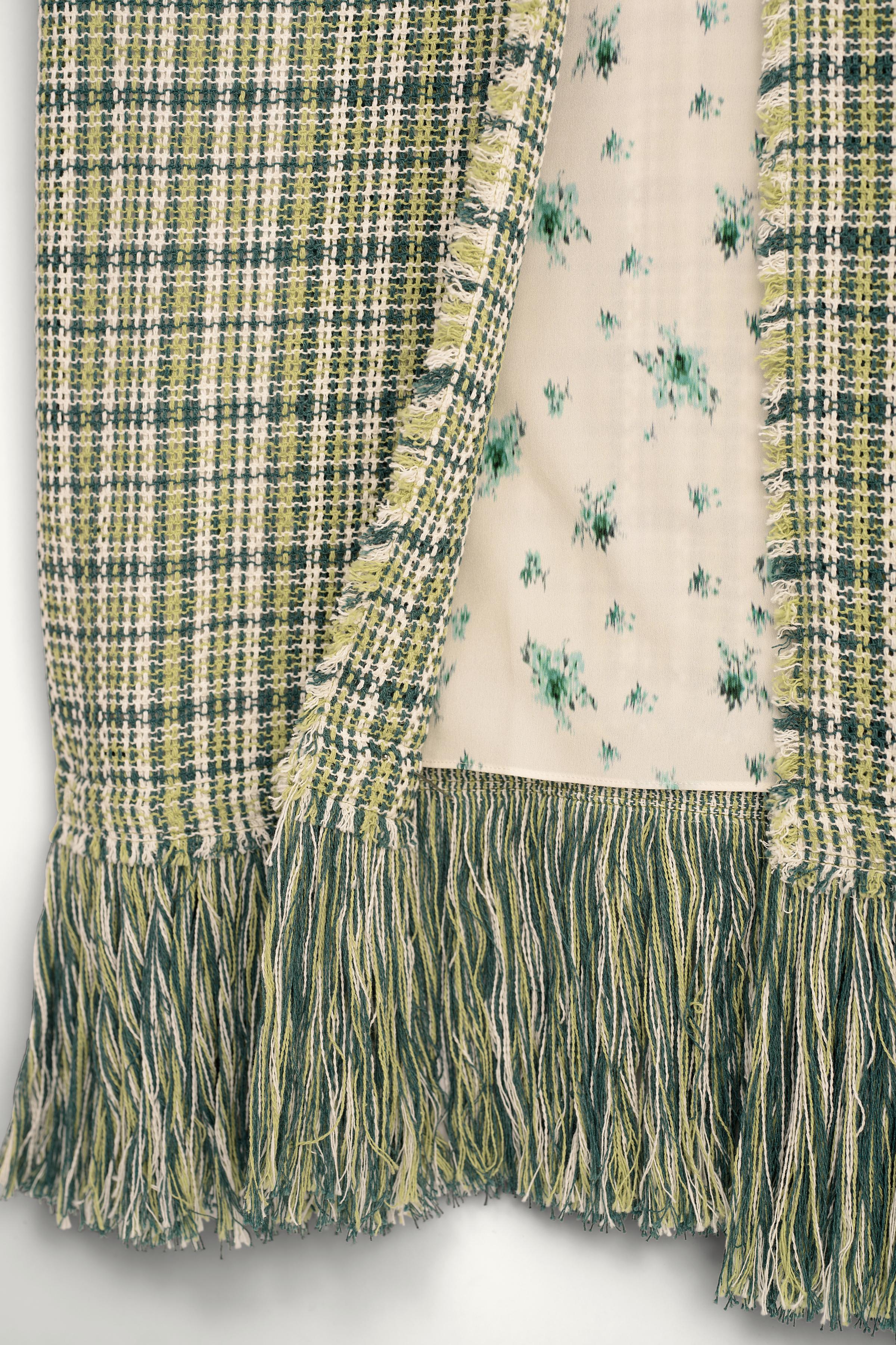 LIMITED EDITION FRINGED TEXTURED COAT