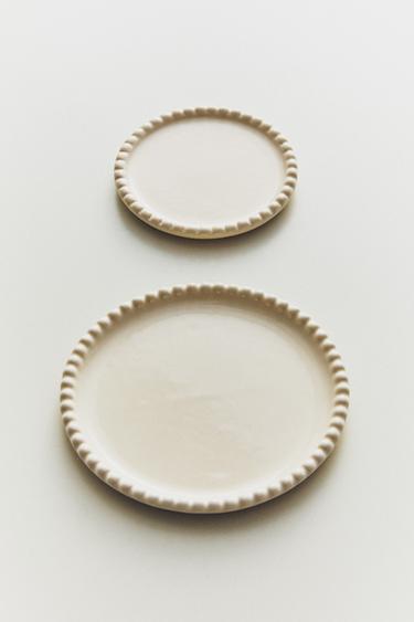 PLATEAU CÉRAMIQUE CIRCULAIRE - Écru de Zara - Image 4